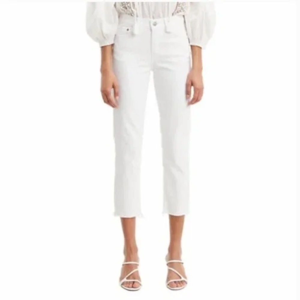 Levi's Women's Crisp White Ankle Jeans